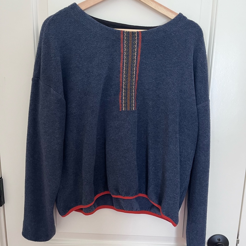 REI CO-OP fleece peasant top
